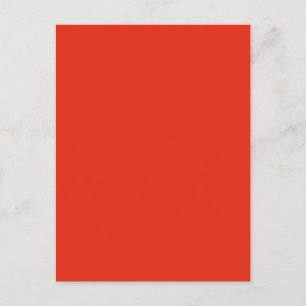 Carte Postale Arrière - plan couleur sang orange rouge solide