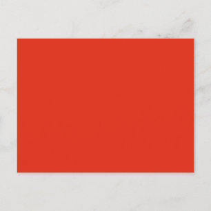 Carte Postale Arrière - plan couleur sang orange rouge solide