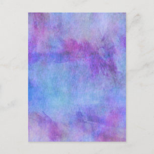 Carte Postale Arrière - plan d'aquarelle violet Turquoise
