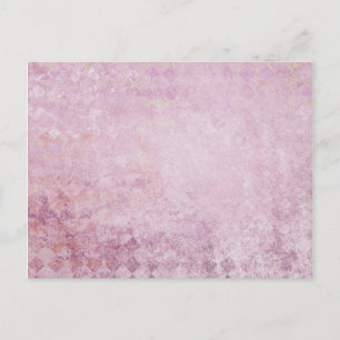 Carte Postale Arrière - plan de collection de diamants roses