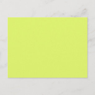 Carte Postale Arrière - plan de couleur Neon Lemon Lime Green So