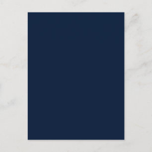 Carte Postale Arrière - plan de couleur unie bleu foncé foncé