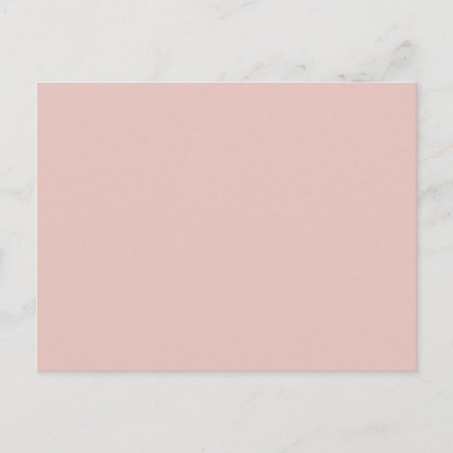 Carte Postale Arrière - plan de couleur vive rose pâle (Devant)