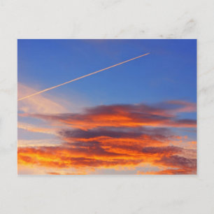 Carte Postale Arrière - plan du ciel coloré.