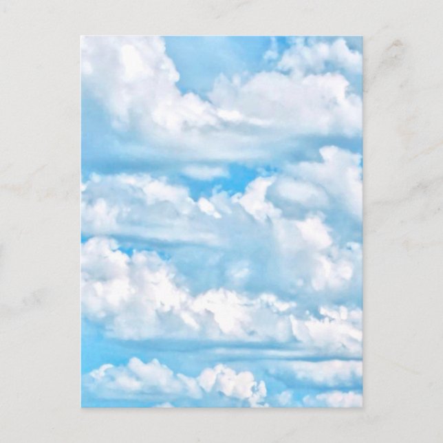Carte Postale Arrière - plan Festive Happy Sunny Nuages (Devant)