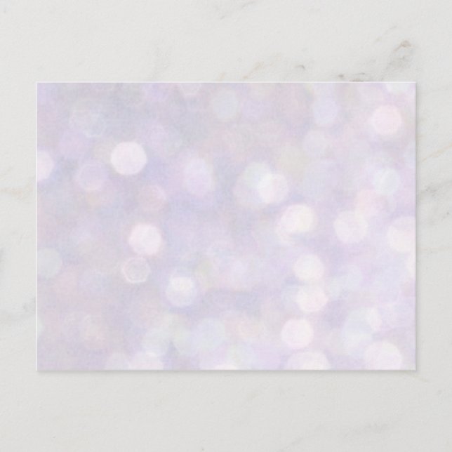 Carte Postale Arrière - plan - Lumières Lavender Bokeh (Devant)