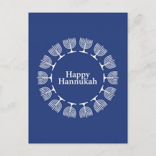 Carte Postale Arrière - plan Menorah