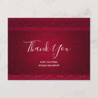 Arrière - plan rouge élégant et élégant Merci élég