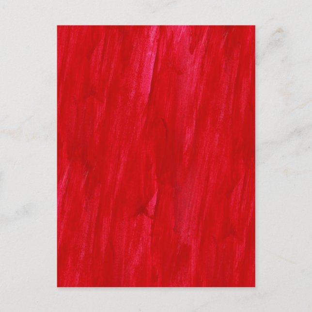 Carte Postale Arrière - plan Rouge Sans Fil Abstrait Et Aquarell (Devant)
