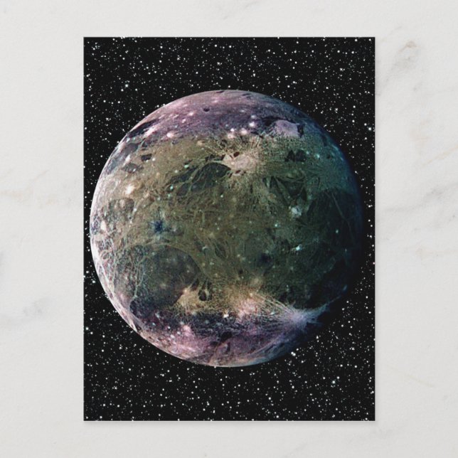 Carte Postale ARRIÈRE - PLAN star de PLANET JUPITER'S LUNE GANYM (Devant)