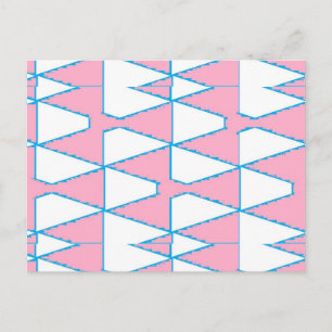 Carte Postale arrière - plan triangles Abstrait sur