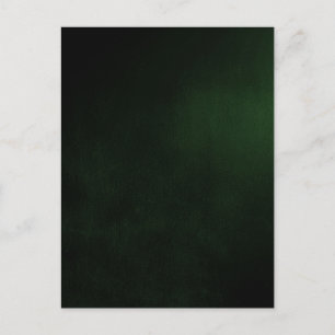 Carte Postale Arrière - plan vert personnalisé foncé