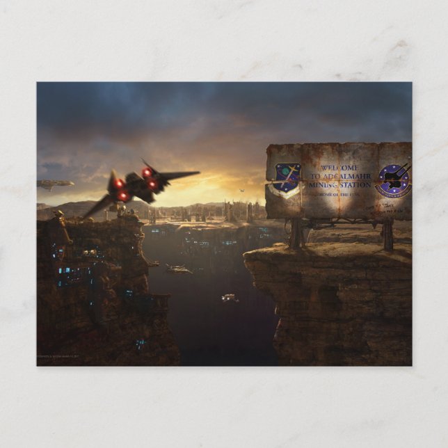 Carte Postale Arrivée à Adcalmahr Postcard (Devant)