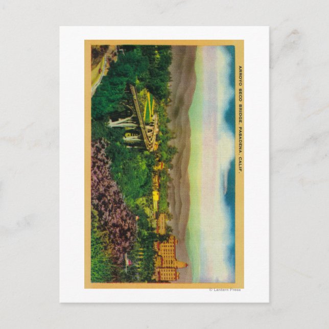 Carte Postale Arroyo Seco BridgePasadena, CA (Devant)