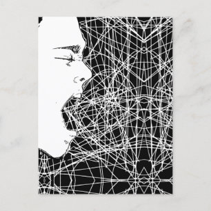 Carte Postale Art abstrait criant