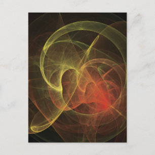 Carte Postale Art abstrait Flamme magique