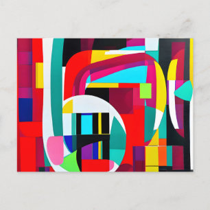 Carte Postale Art Abstrait géométrique