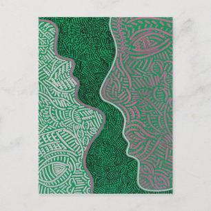 Carte Postale Art abstrait original