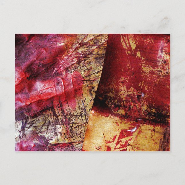 Carte Postale Art Abstrait original - Peinture Abstraite (Devant)