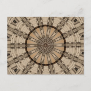 Carte Postale Art Abstrait romain Kaleidoscope Design graphique