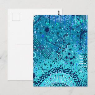 Carte Postale Art abstrait : Symphonie sur la mer