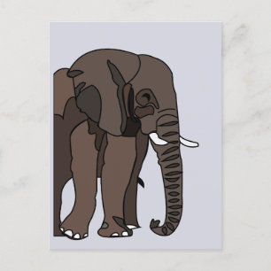 Carte Postale Art animal éléphant