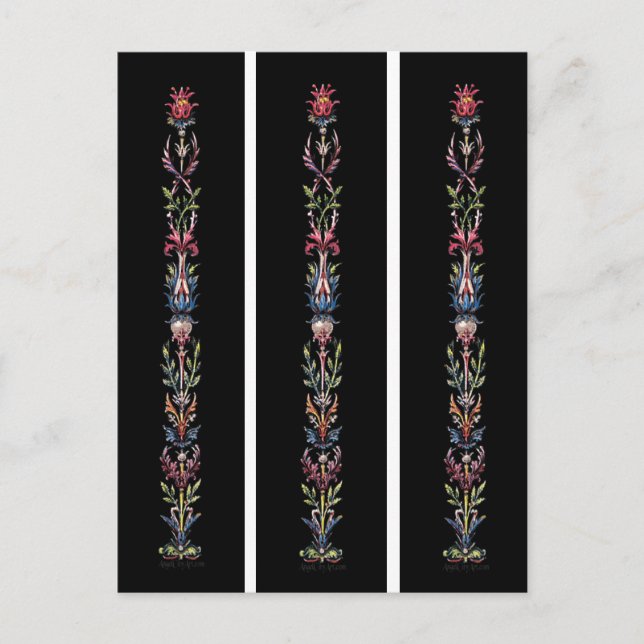 Carte Postale Art antique sur les Signets noirs (Devant)