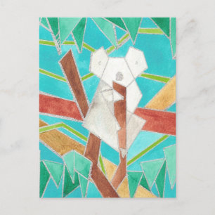 Carte Postale Art aquarelle de koala