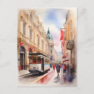 Carte Postale art aquarelle de Vienne
