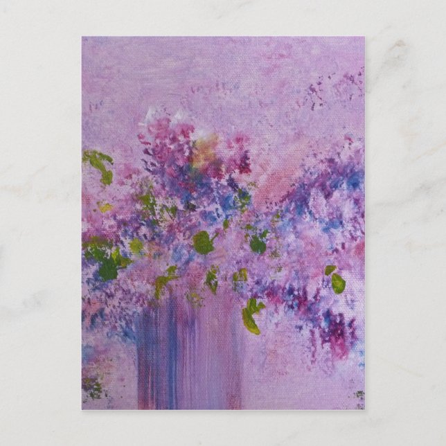 Carte Postale Art "Bouquet floral" (Devant)