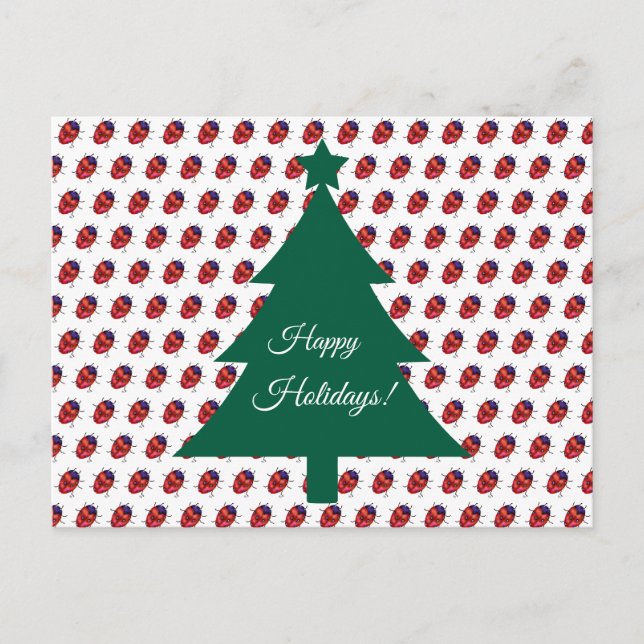 CARTE POSTALE ART COCCINELLE (Devant)