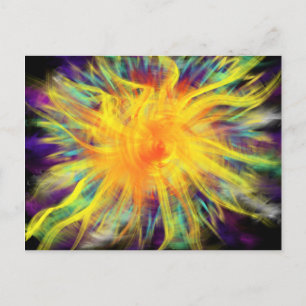 Carte Postale Art de culte Jaune Orange Spirale 20 oct. 17 ESSL