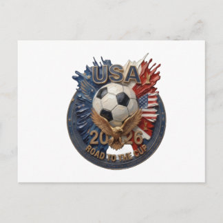 Carte Postale Art de fan de football américain | Illustration | 