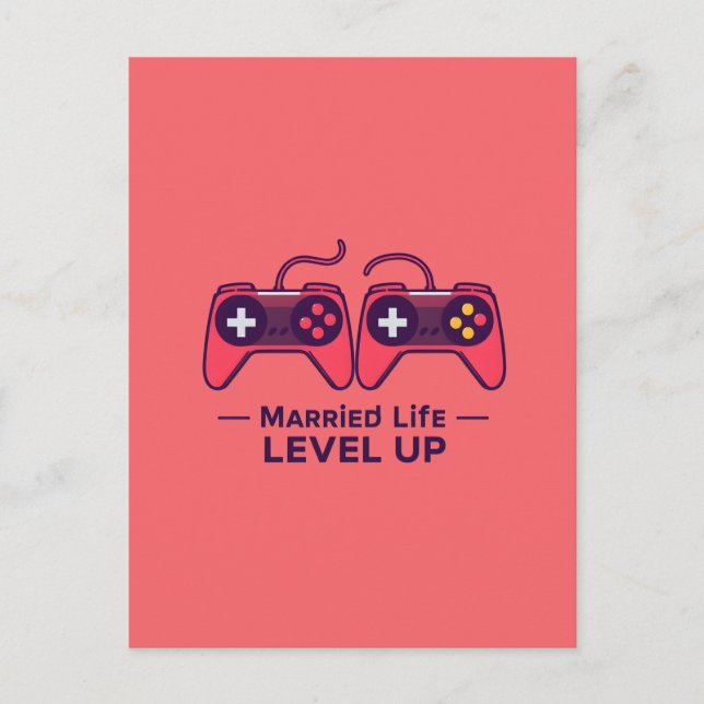 Carte Postale Art de jeu de niveau supérieur pour la vie de coup (Devant)