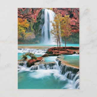 Carte Postale Art de la chute d'eau