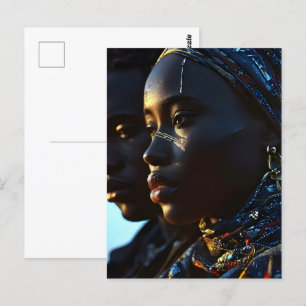 Carte Postale Art de la mode africain