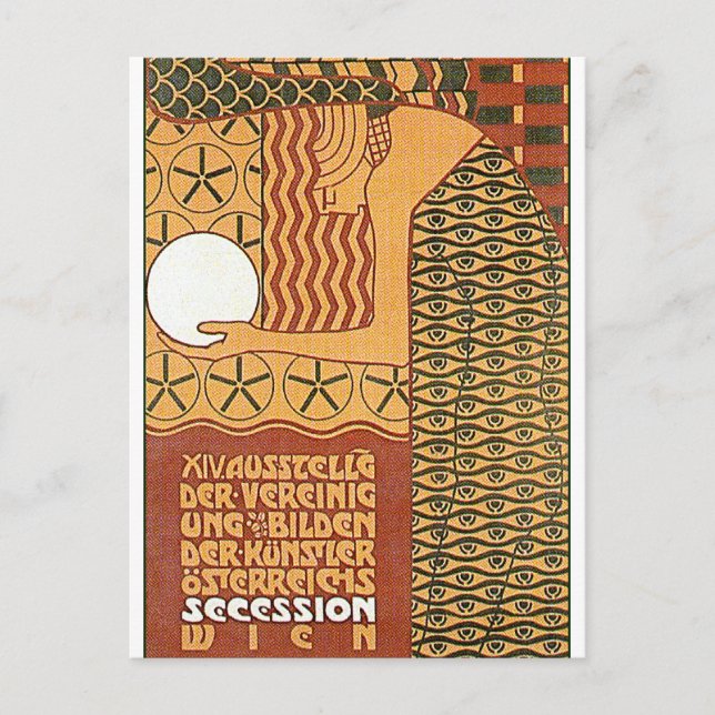Carte postale : Art de la sécession -14e expositio (Devant)