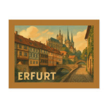 Art de la ville d'Erfurt Allemagne
