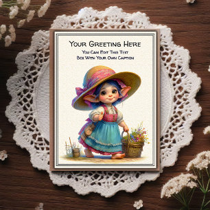 Carte Postale Art de livre illustré de sentiment quotidien fanta