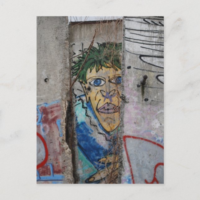 Carte Postale Art de mur de Berlin - Berlin, Allemagne (Devant)