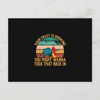 Carte Postale Art de poulet que vous voudrez peut-être cacher