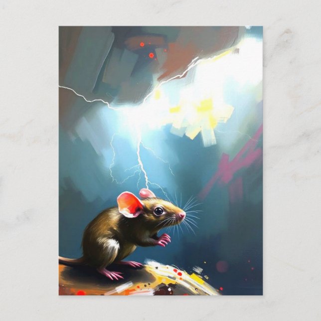 Carte Postale Art de souris (Devant)