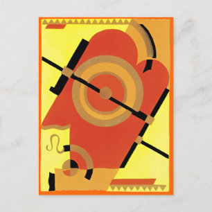 Carte Postale Art Déco Abstrait de l'Ère du Jazz