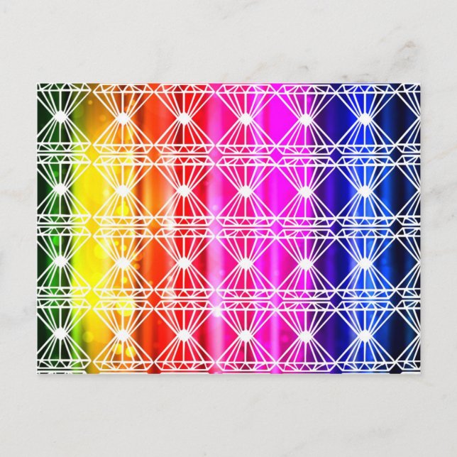 Carte Postale Art déco chakra couleurs belle élégante chic fun (Devant)