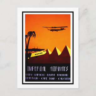 Carte postale - Art Déco Imperial Airways