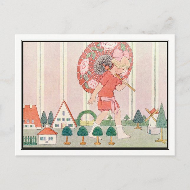 Carte Postale Art Déco Model City par H. Willebeek Le Mair (Devant)