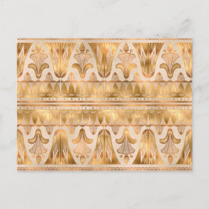 Carte Postale Art Déco Shimmer Or