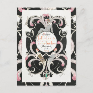 Carte Postale Art Déco vintage des années 1920 George Barbier Il