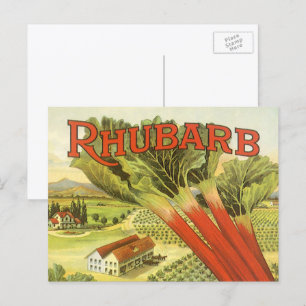 Carte Postale Art des étiquettes de conserves de légumes vintage