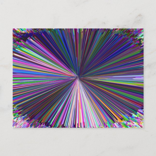 Carte Postale Art dimensionnel 3D Abstrait (Devant)
